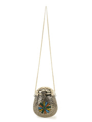 Cask Metal Floral Mosaic Clutch