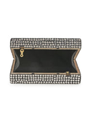 Mosaic Metal Floral Mosaic Clutch