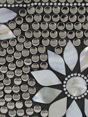 Mosaic Metal Floral Mosaic Clutch