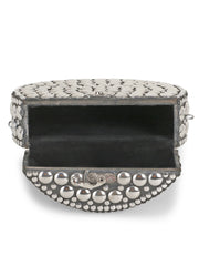 Mosaic Metal Polka Dot Mosaic Clutch