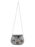 Mosaic Metal Embellished Clutch