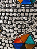 Mosaic Metal Embellished Clutch