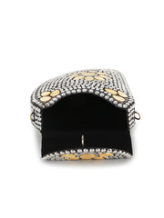 Cask Metal Embellished Clutch