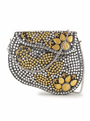 Cask Metal Embellished Clutch