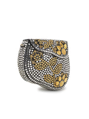 Cask Metal Embellished Clutch