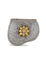 Cask Metal Embellished Clutch