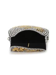 Cask Metal Embellished Clutch