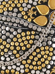 Cask Metal Embellished Clutch