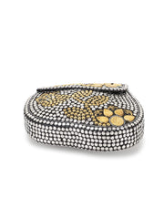 Cask Metal Embellished Clutch