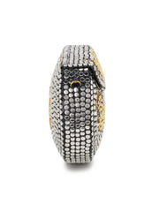 Cask Metal Embellished Clutch