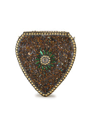 Mosaic Metal Embellished Clutch