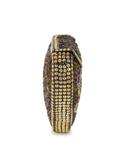 Mosaic Metal Embellished Clutch