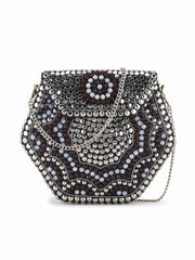 Mosaic Metal Embellished Clutch