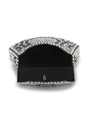 Mosaic Metal Embellished Clutch