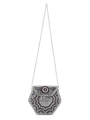 Mosaic Metal Embellished Clutch