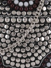 Mosaic Metal Embellished Clutch