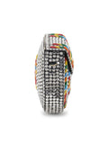 Mosaic Metal Embellished Clutch