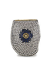 Cask Metal Embellished Clutch