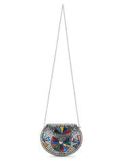 Mosaic Metal Embellished Clutch