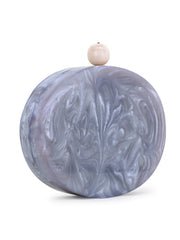 Marble Wood & Resin Box Clutch