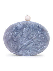 Marble Wood & Resin Box Clutch