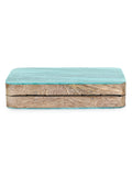 Marble Wood & Resin Box Clutch