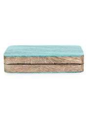 Marble Wood & Resin Box Clutch