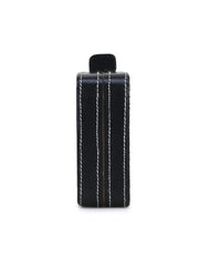 Marble Metal & Fabric Checked Box Clutch