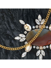 Marble Wooden & Resin Box Clutch