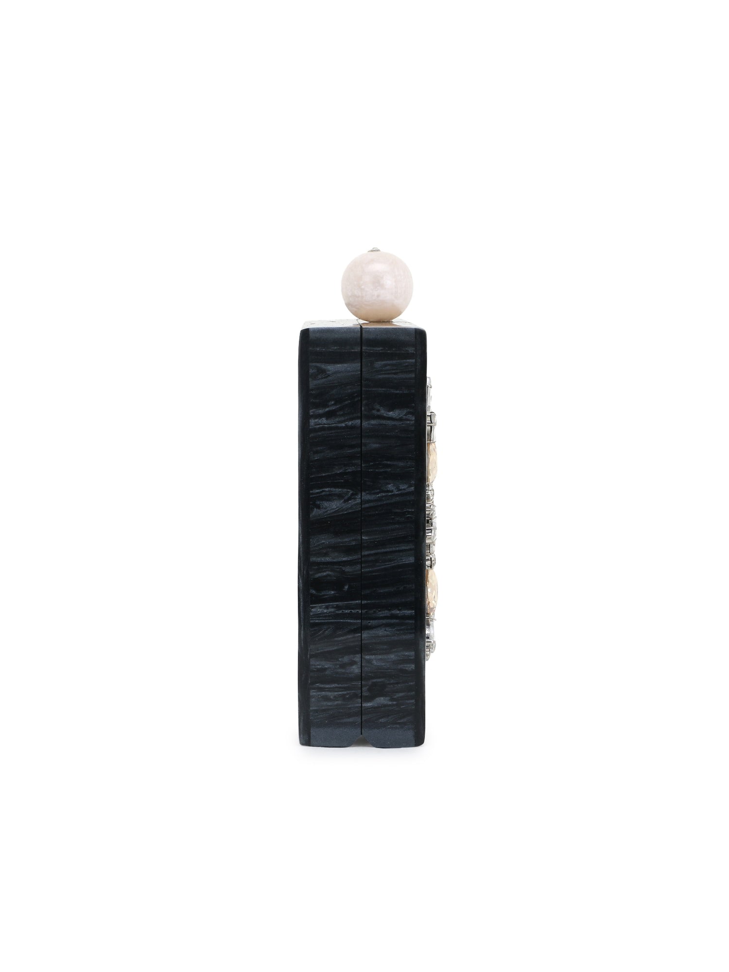 Marble Wooden & Resin Box Clutch