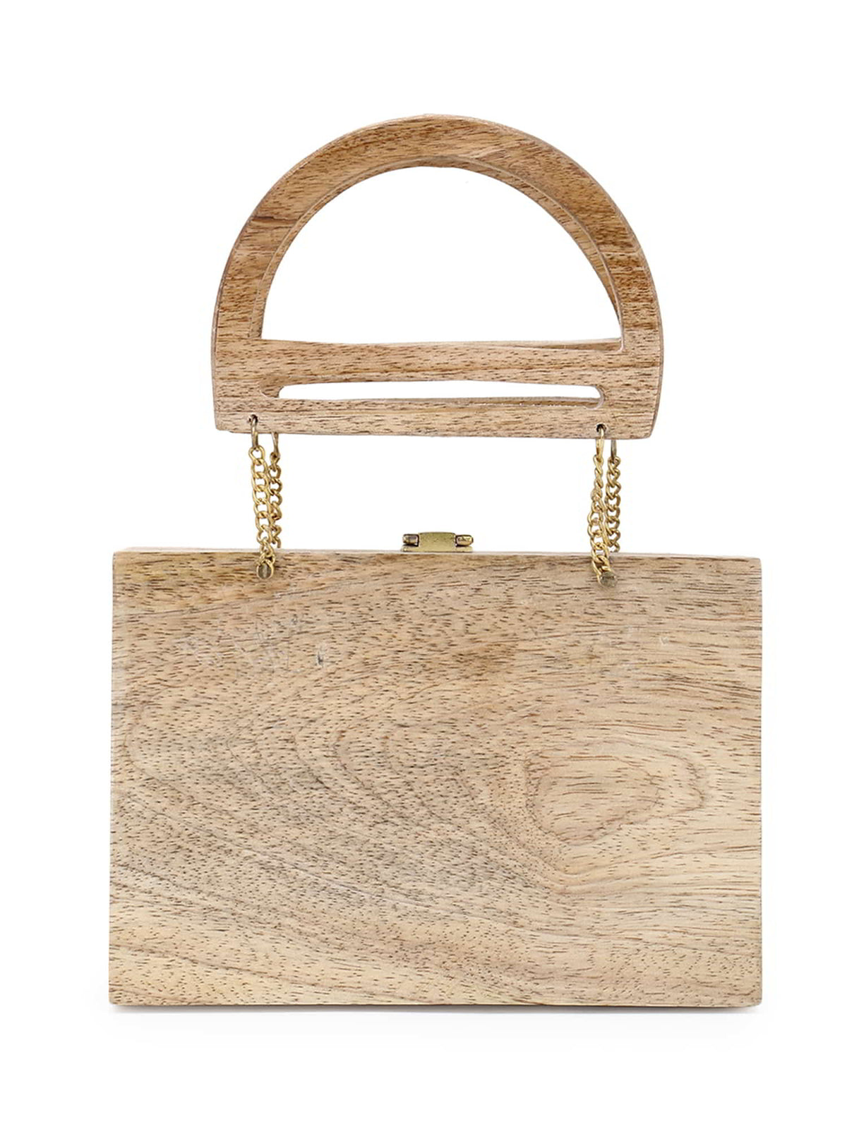 Timber Wood Textured Clutch