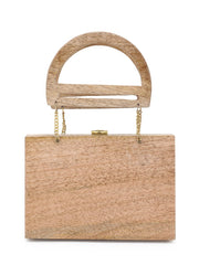 Timber Wood Textured Clutch