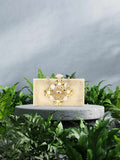 Sultana Floral Embellished Resin Clutch