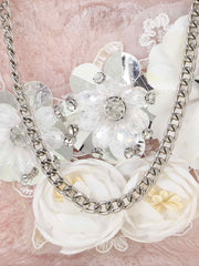Sultana Floral Embellished Resin Clutch