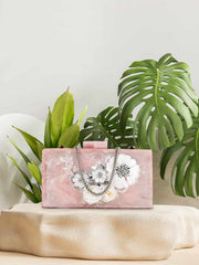 Sultana Floral Embellished Resin Clutch