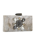 Sultana Floral Embellished Resin Clutch