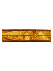 Pitch Textured Resin Clutch Mustard