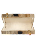 Balk Geometric Wooden Clutch Multi