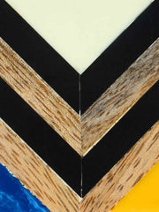 Balk Geometric Wooden Clutch Multi