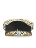 Mosaic Metal & Shells Embellished Clutch