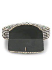 Mosaic Metal Floral Mosaic Clutch