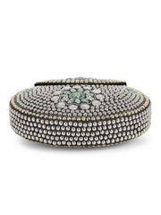 Mosaic Metal Floral Mosaic Clutch