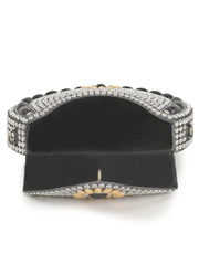 Mosaic Metal Floral Mosaic Clutch