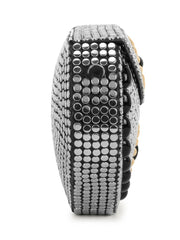 Mosaic Metal Floral Mosaic Clutch