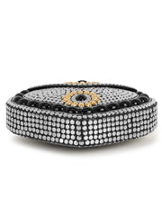 Mosaic Metal Floral Mosaic Clutch