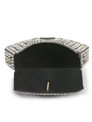 Mosaic Metal Floral Mosaic Clutch