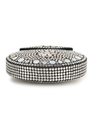 Mosaic Metal Floral Mosaic Clutch