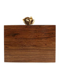 Balk Wooden Wave Moire Wooden Sequined Clutch
