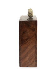 Balk Wooden Ethnic Motifs Wooden Sequined Clutch