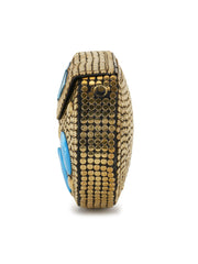 Mosaic Metal Embellished Clutch